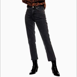 Topshop Raw hem straight leg jeans